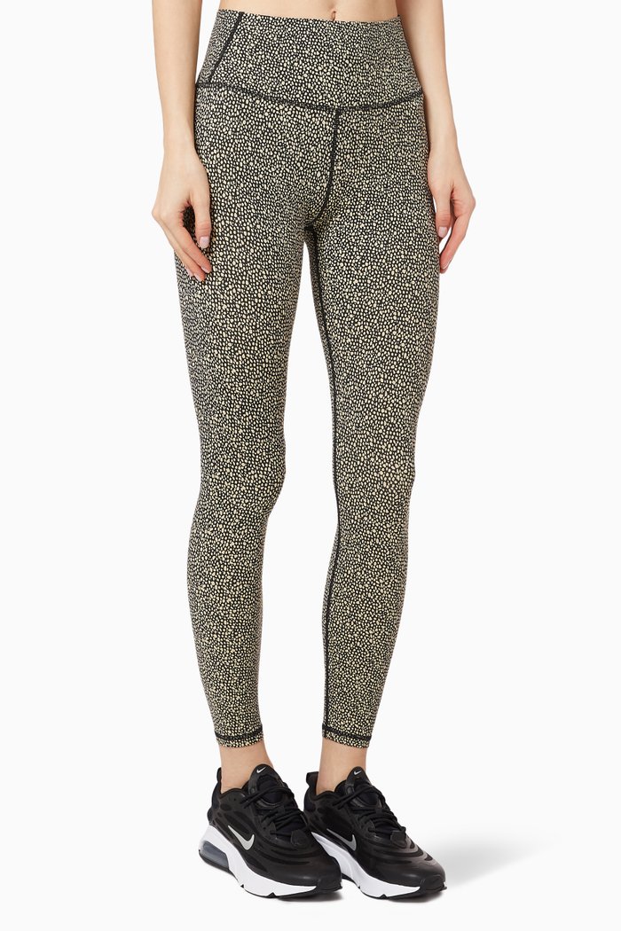 Luna High Rise Leggings, 7/8, Black