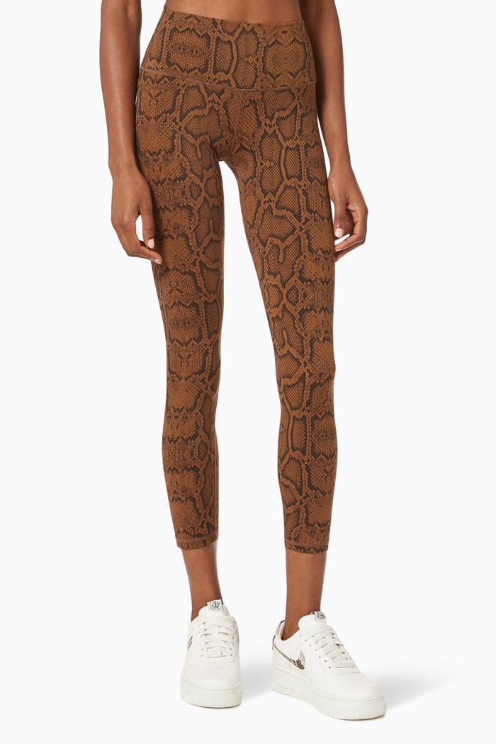 

Luna Boa High Rise Leggings, 7/8, Brown