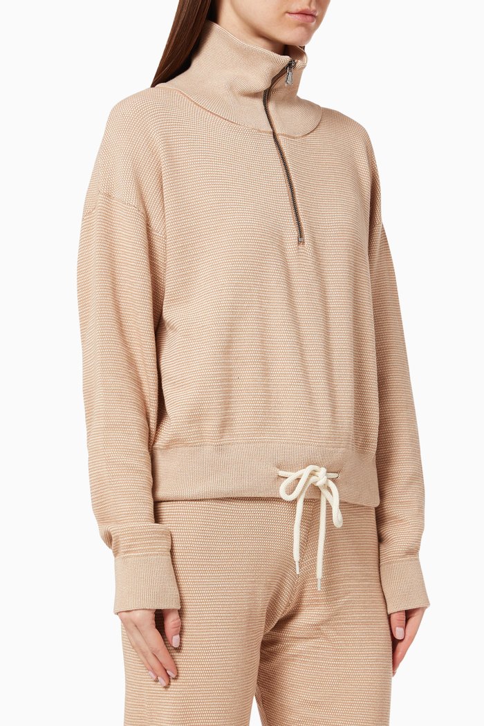 

Buckingham Half Zip Knit, Pink