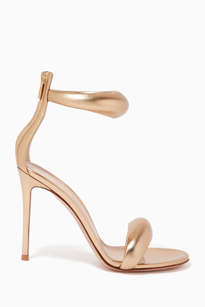 

Bijoux Sandals 105 in Metallic Nappa, Gold