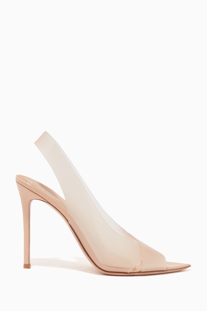 Anouk Plexi 105 Pumps in PVC, Neutral