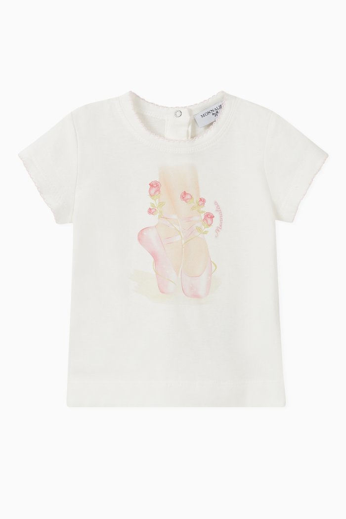 

Ballet Shoes Jersey T-shirt, White