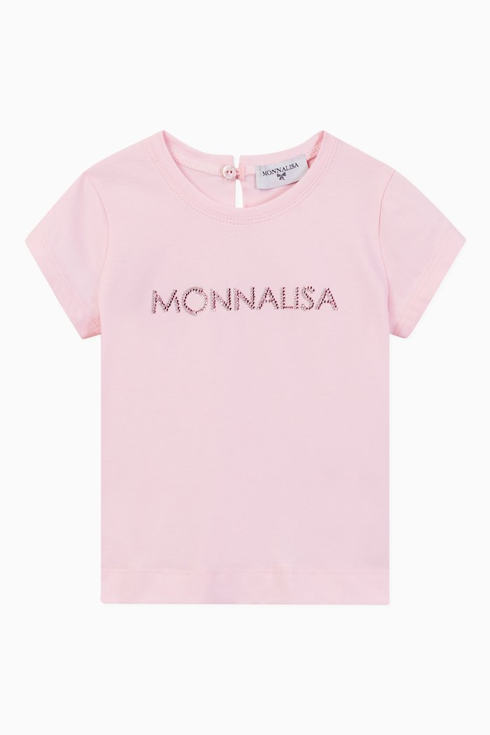 

Logo Jersey T-shirt, Pink