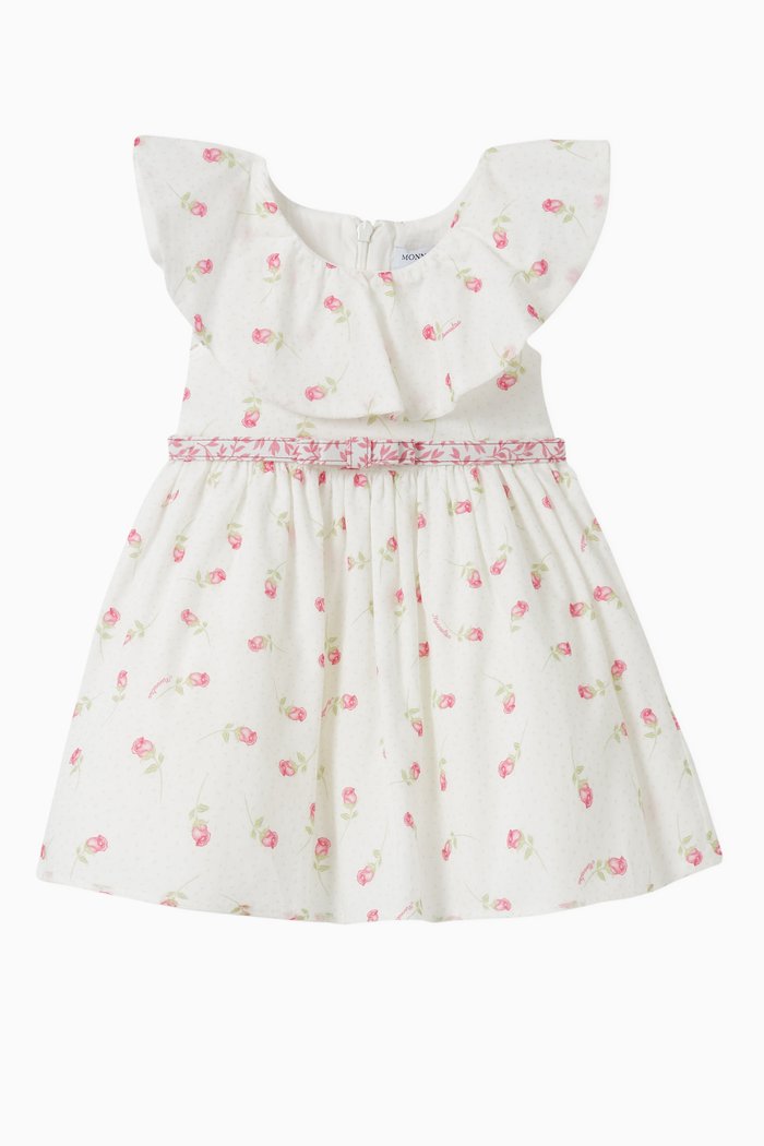 

Roses Cotton Dress, White