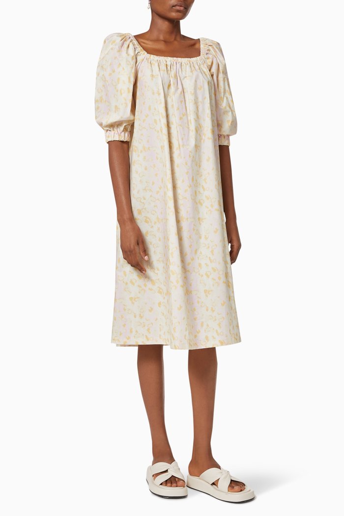 Lea Dress in Organic Cotton, Multicolour