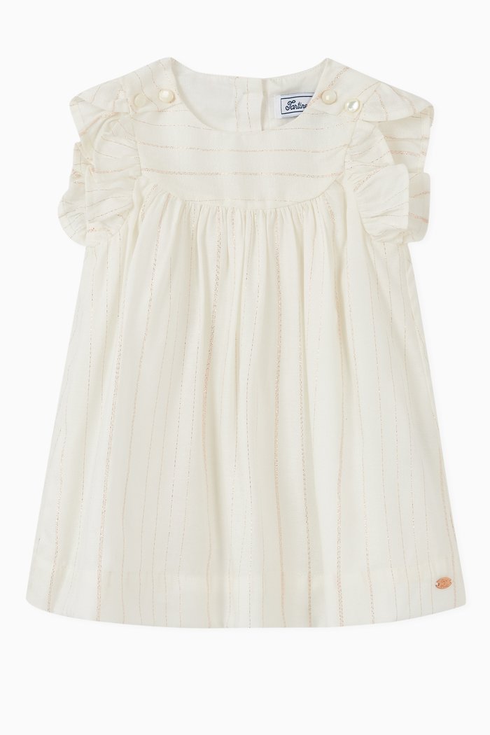 

Sparkly Stripes Dress, White