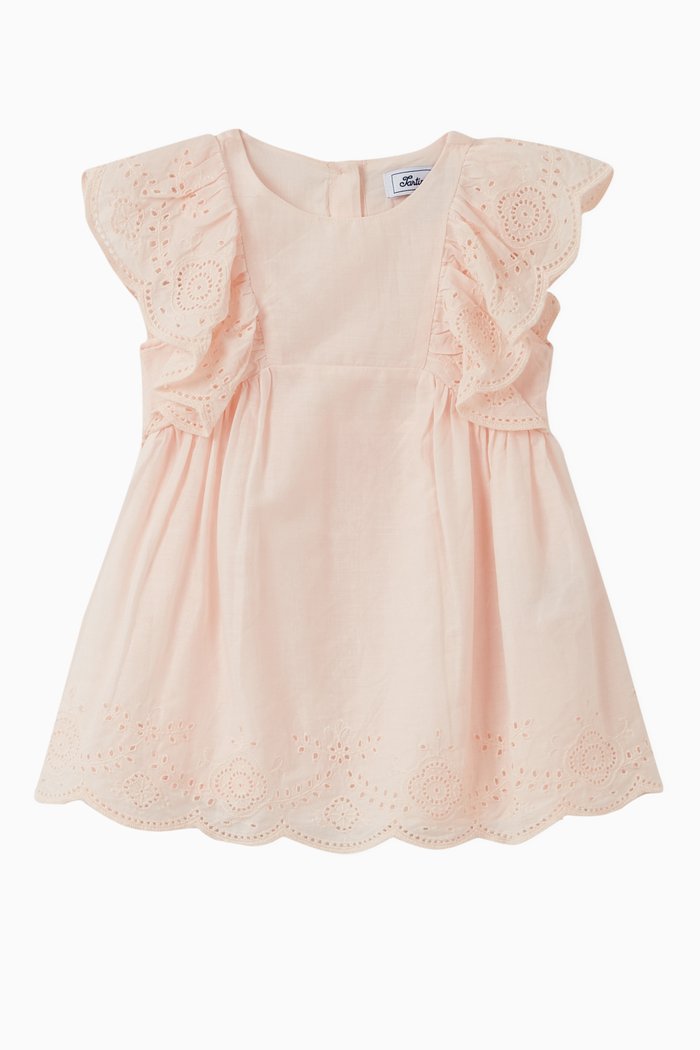 

Broderie Anglaise Embroidered Dress, Pink