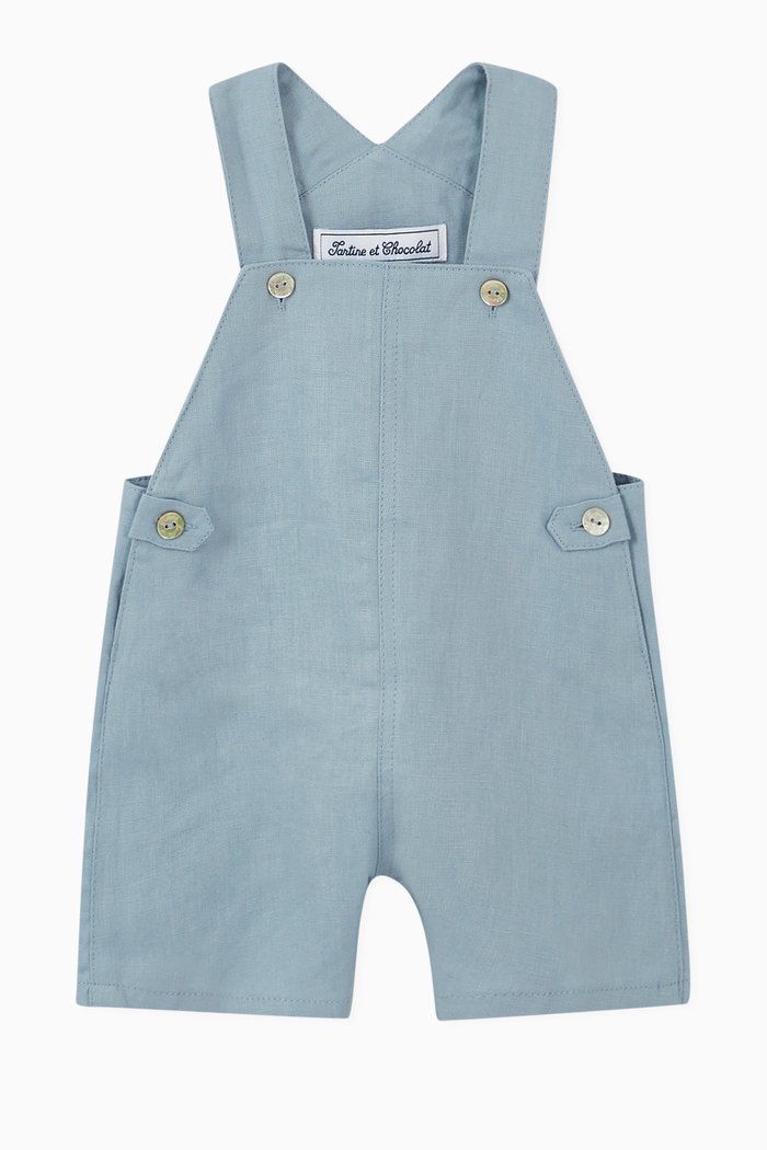 

Cotton Dungarees, Blue