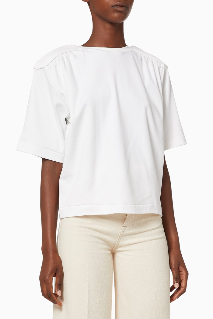

Verona O-Neck Organic Cotton Top, White