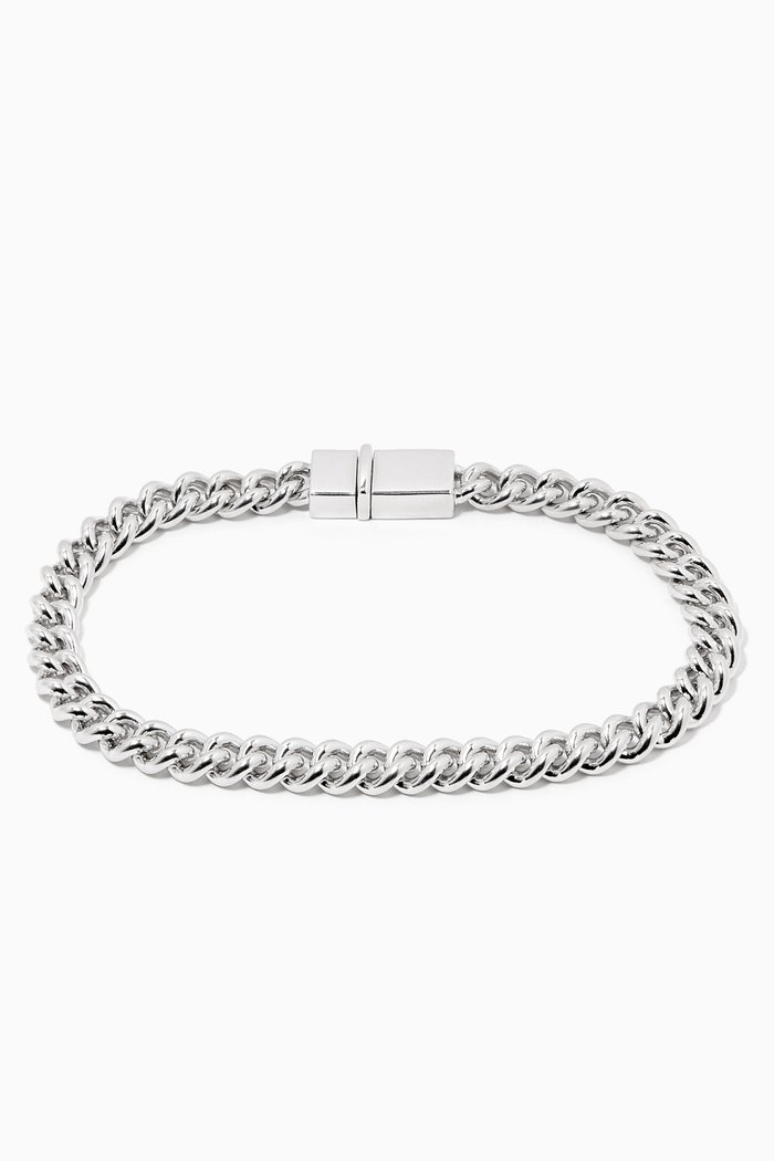 

Thick Rounded Curb Bracelet in Sterling Silver