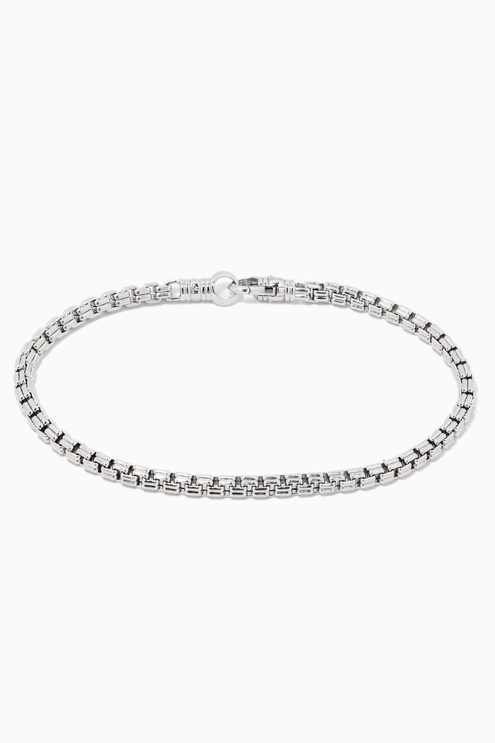 

Venetian Bracelet Double M in Sterling Silver