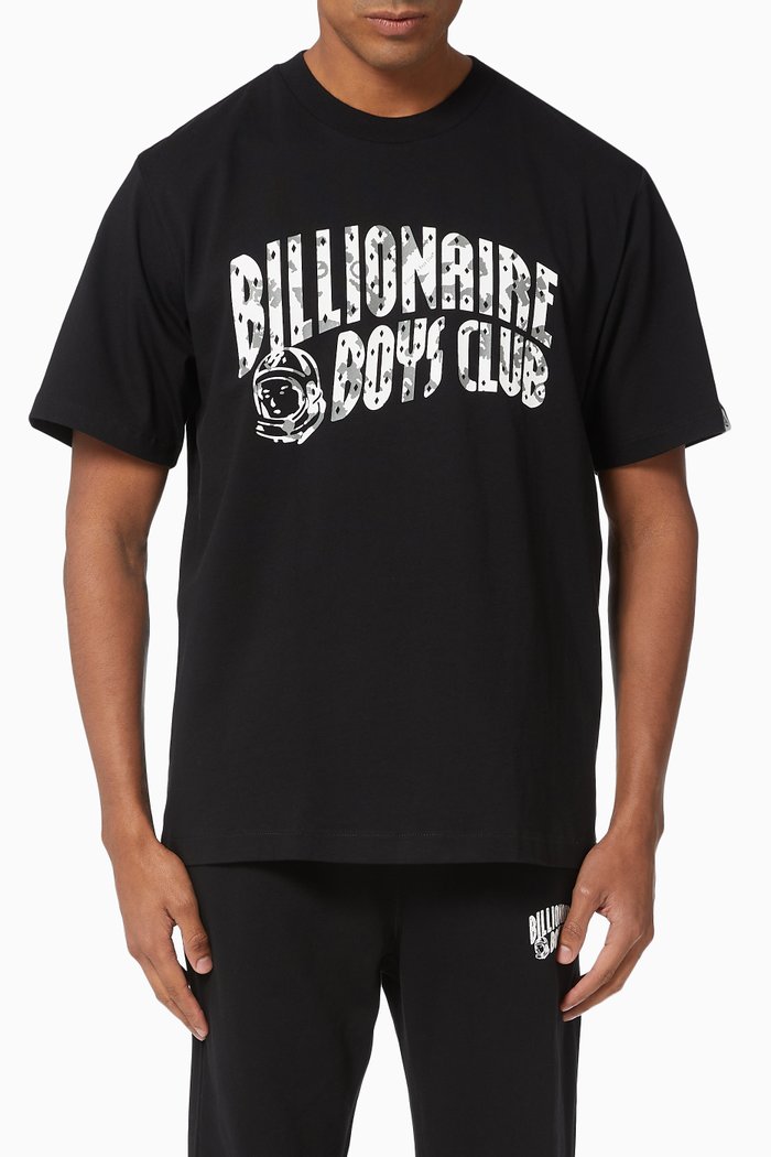 

Arch Logo Cotton T-Shirt, Black