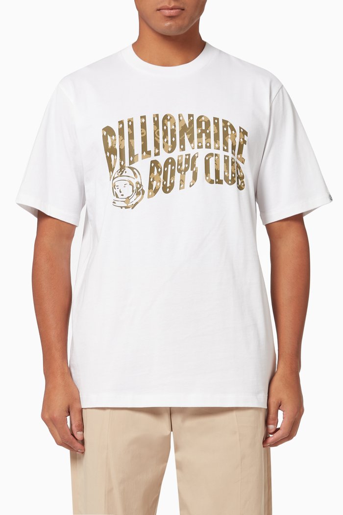 

Arch Logo Cotton T-Shirt, White