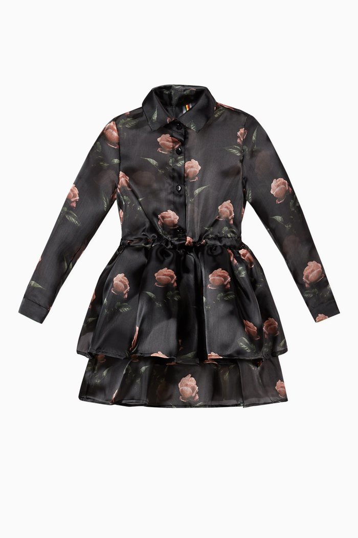 

Rose Layered Dress, Black
