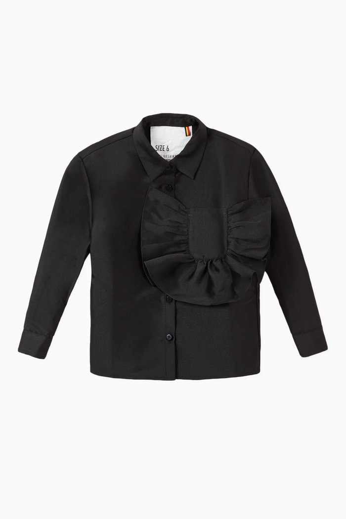 

Gloss Satin Top, Black