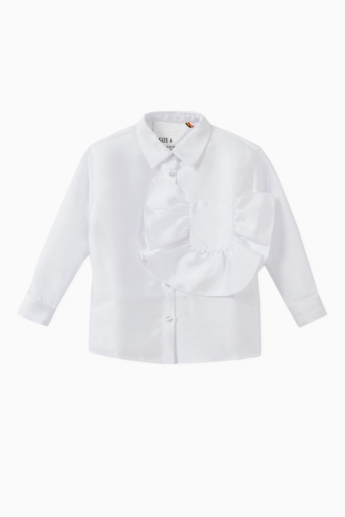 

Gloss Satin Top, White