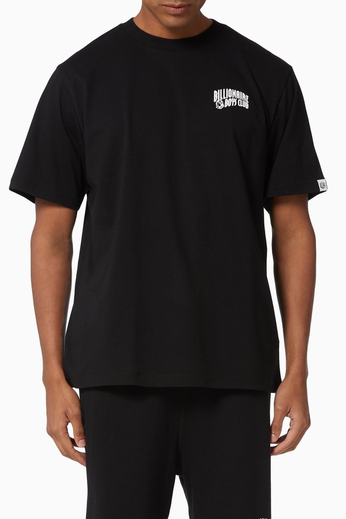 

Small Arch Logo Cotton T-Shirt, Black