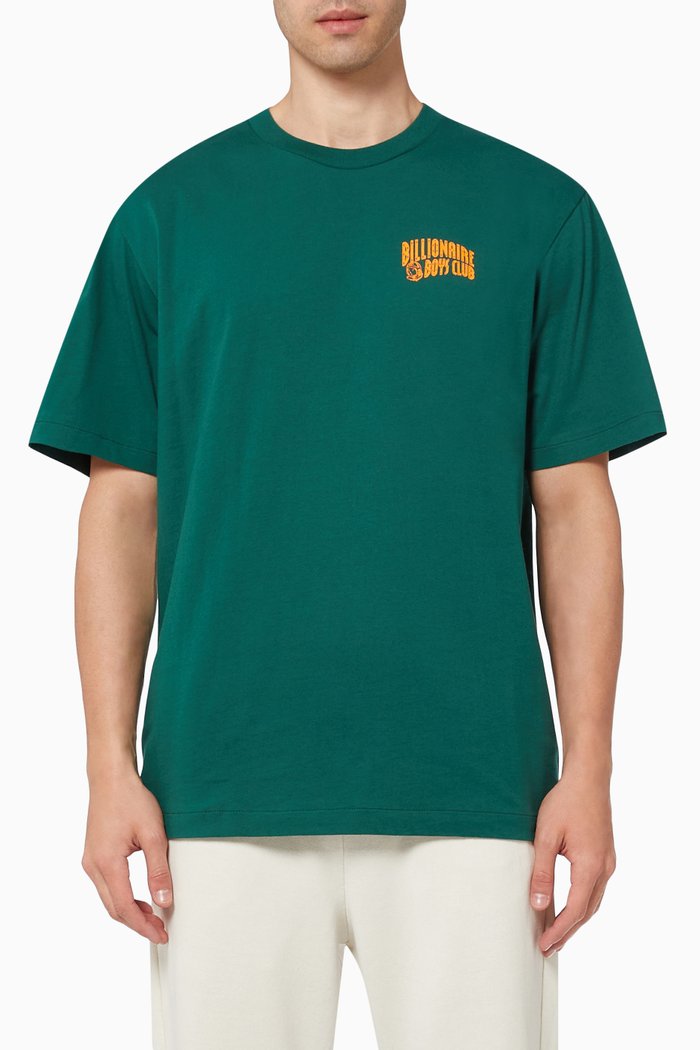 

Small Arch Logo Cotton T-Shirt, Green