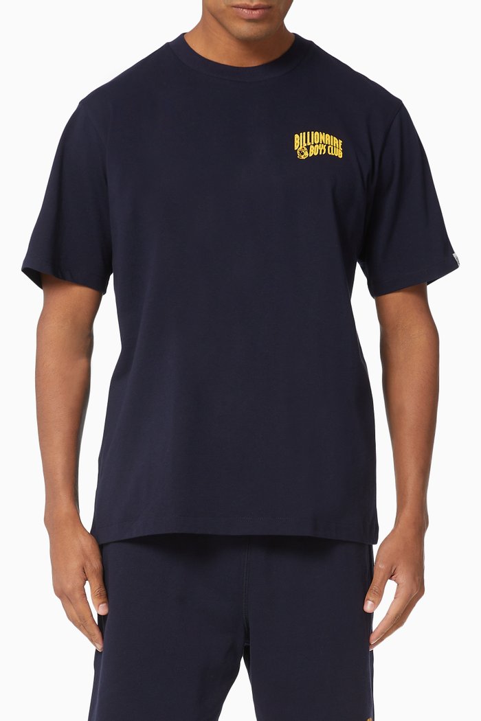 

Small Arch Logo Cotton T-Shirt, Blue