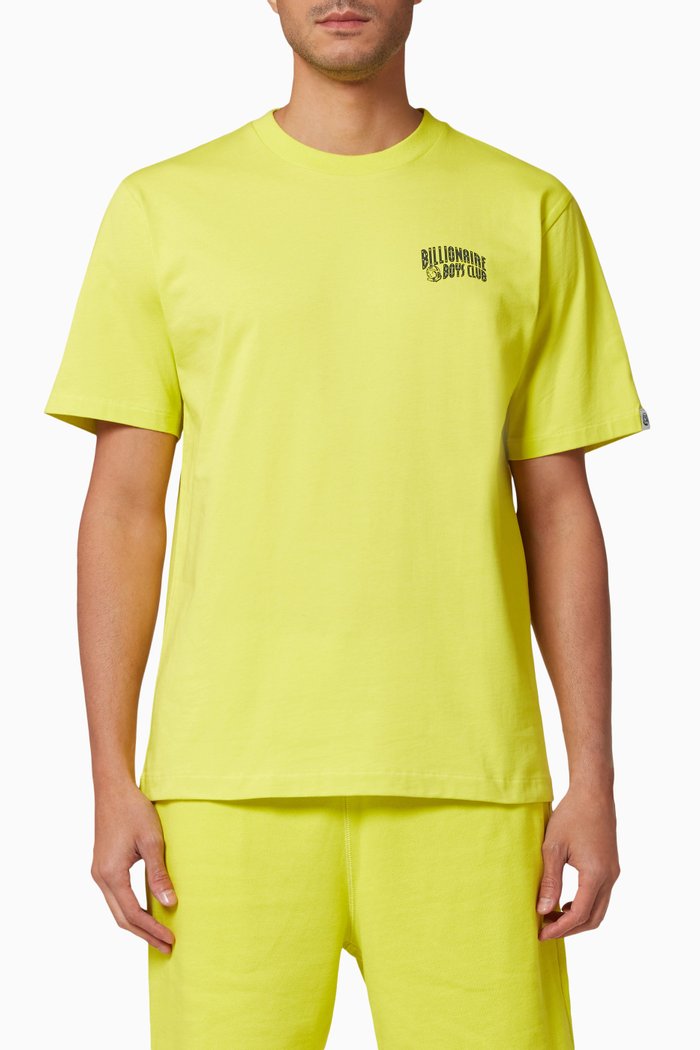 

Small Arch Logo Cotton T-Shirt, Yellow
