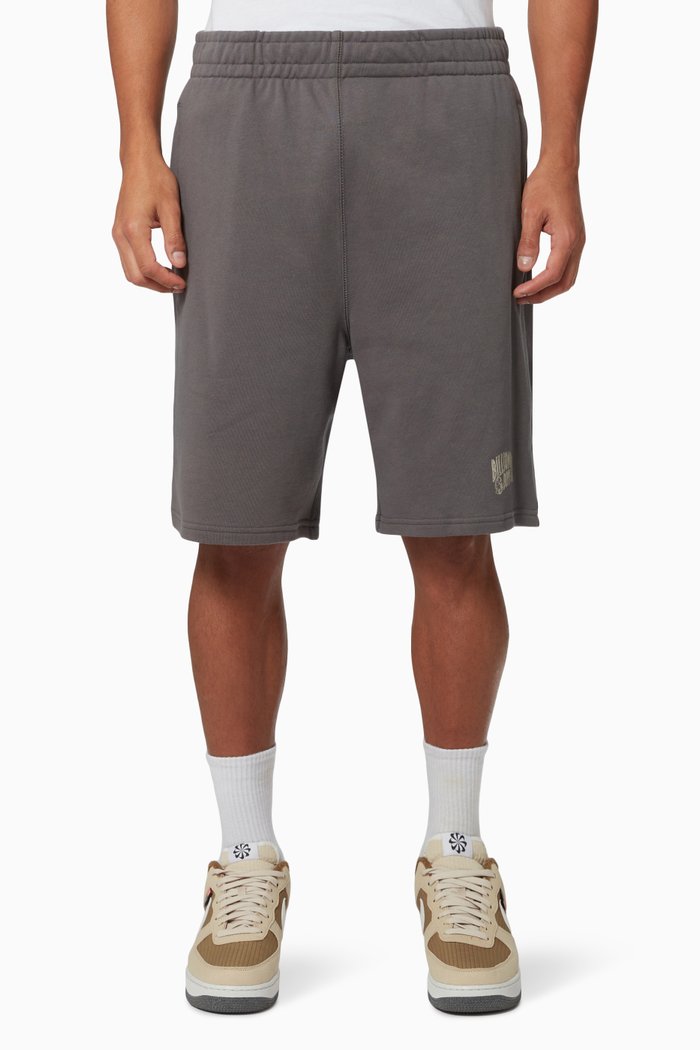

Small Arch Logo Cotton Shorts, Grey