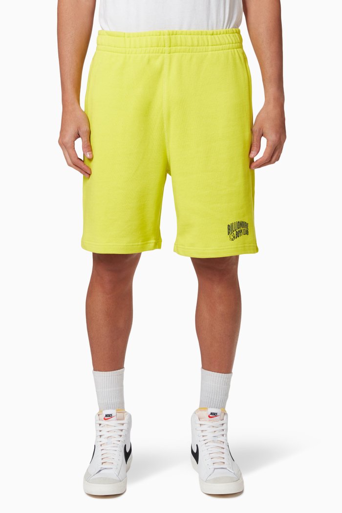 

Small Arch Logo Cotton Shorts, Yellow