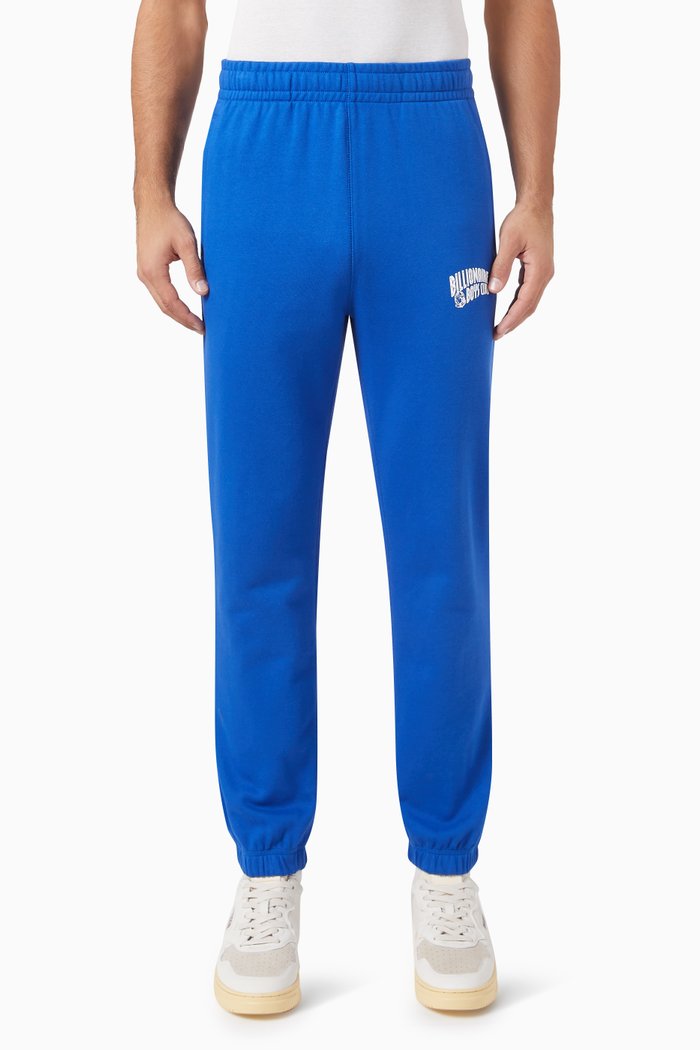 Small Arch Logo Sweatpants in Cotton, Blue
