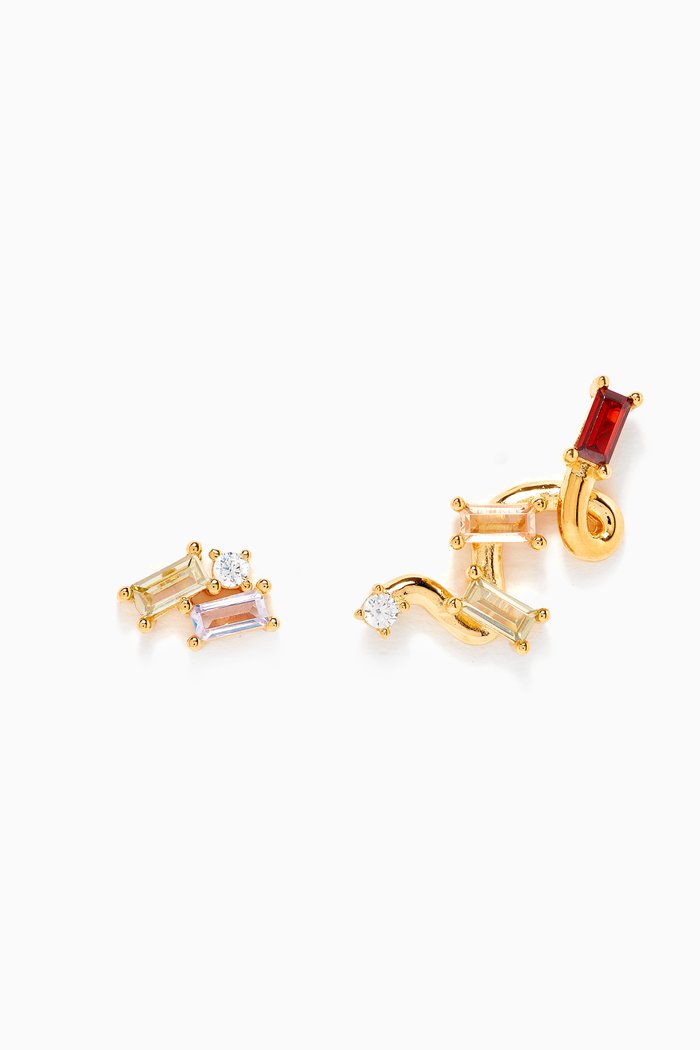 

Zaza Earrings with 18kt Gold Plating