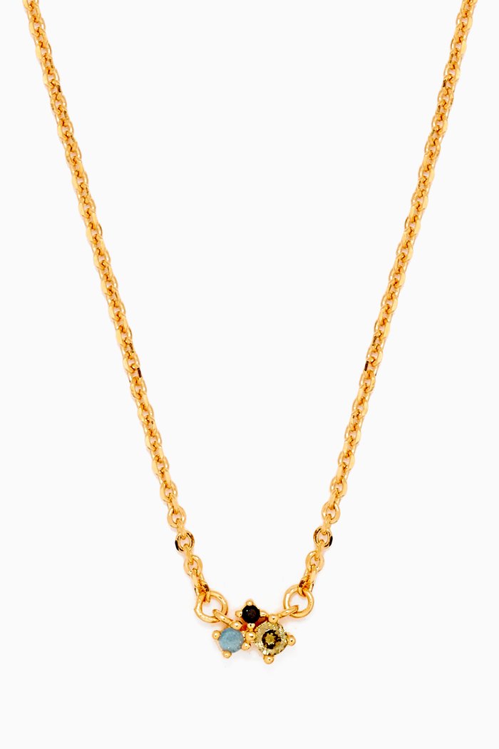

Lime Blush Necklace with 18kt Gold Plating