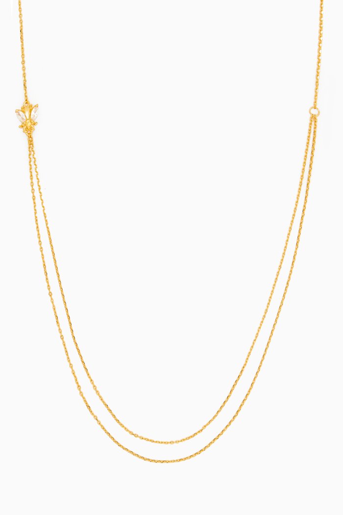 Breeze Necklace with 18kt Gold Plating