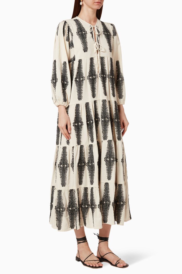 

Zakar Cotton Maxi Dress, Black