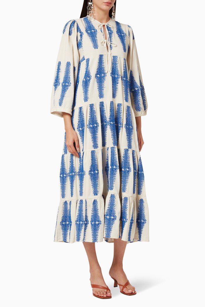 

Zakar Cotton Maxi Dress, Blue