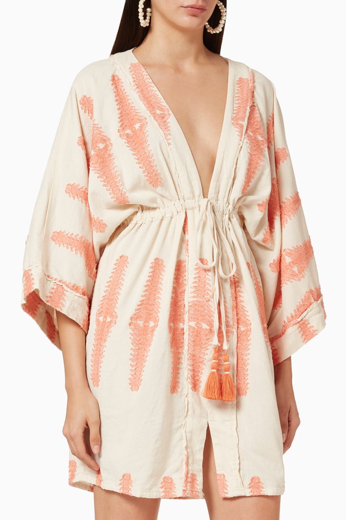 

Zakar Cotton Kimono Dress, Orange