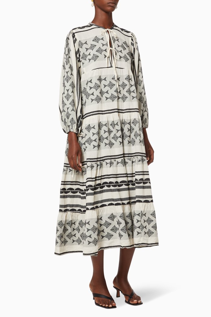 

Zakar Cotton Maxi Dress, Black