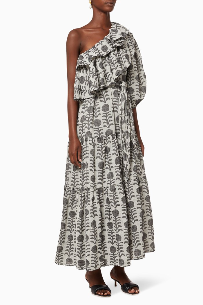 

Zakar Cotton Frill Dress, Multicolour