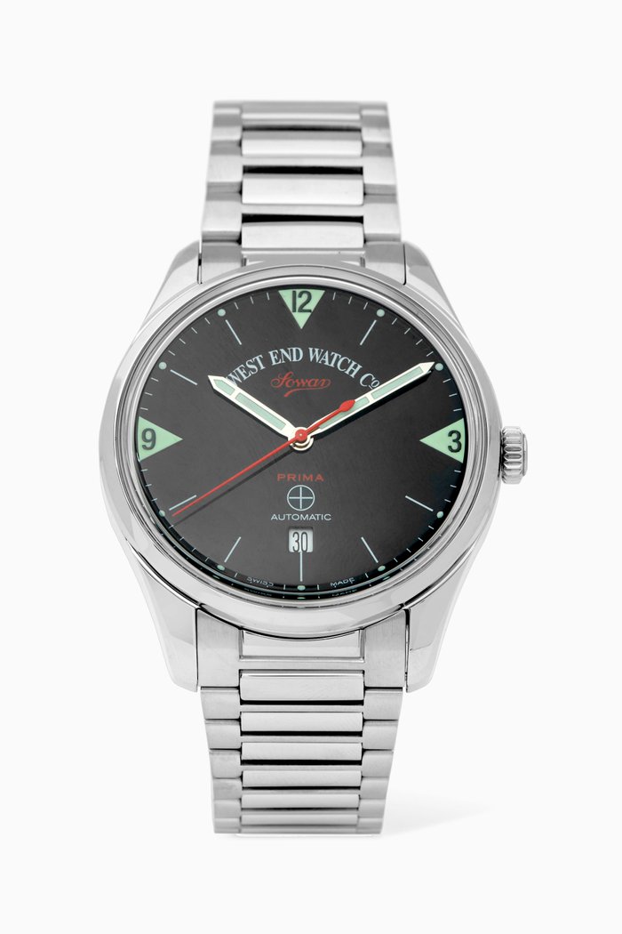 

Sowar Prima Automatic Watch, 39mm, Silver