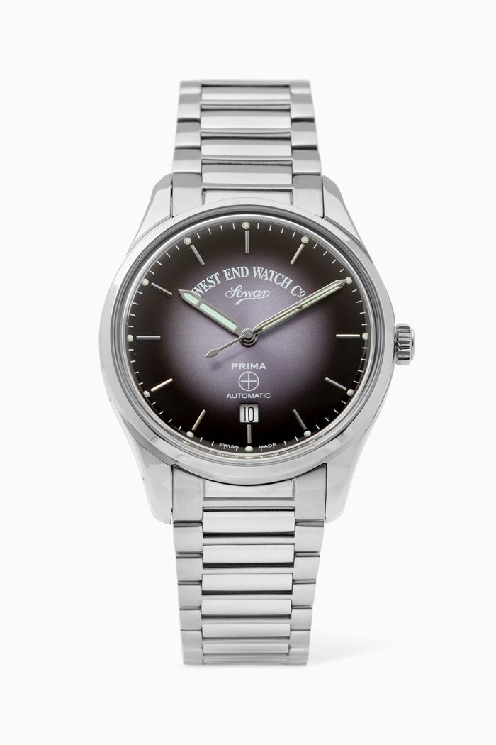 Sowar Prima Automatic Watch, 39mm, Silver