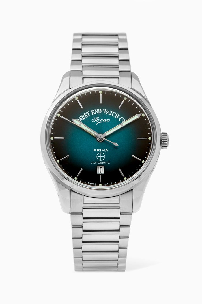 Sowar Prima Automatic Watch, 39mm, Silver