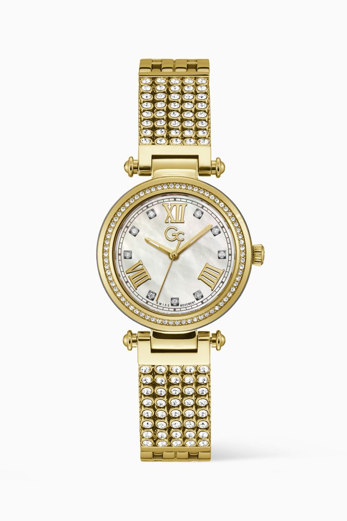 

PrimeChic Swarovski Crystal Watch, 32mm, Gold