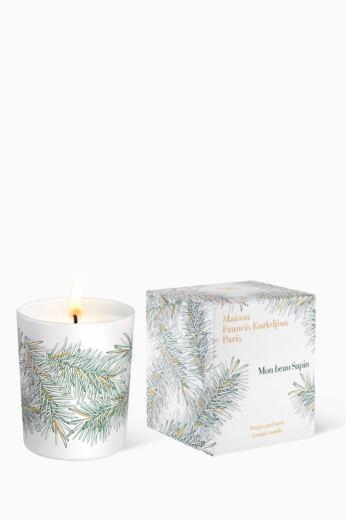 

Mon Beau Sapin Scented Candle – White Edition, 190g, Multicolour