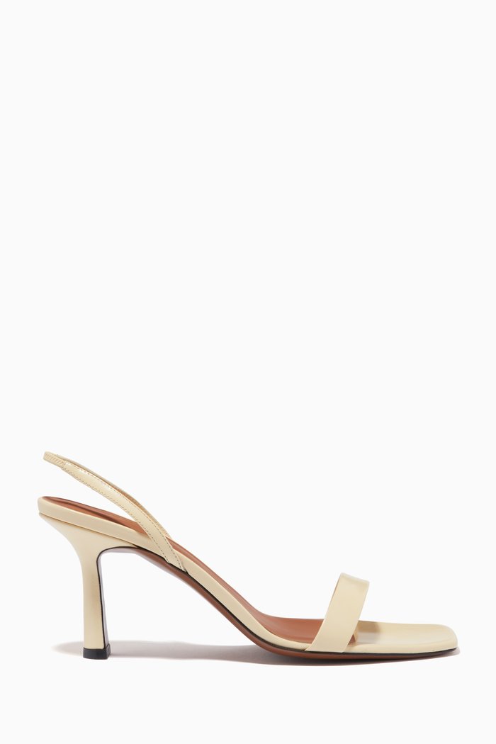 

Tulip 80 Slingback Sandals in Leather, Neutral
