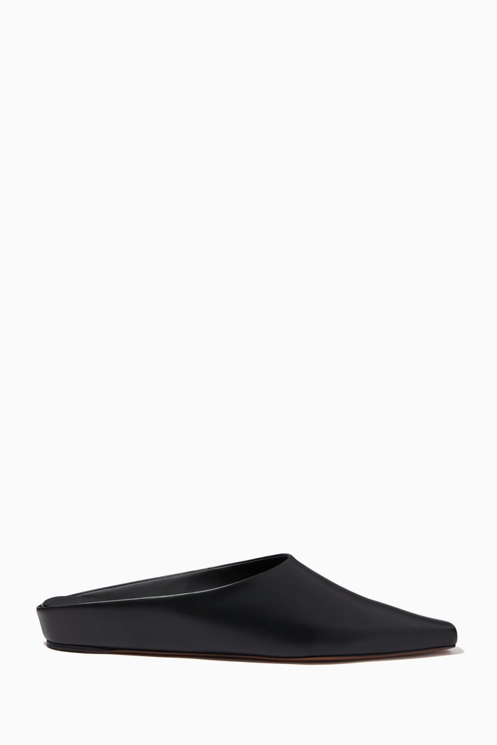 

Alba 30 Mules in Leather, Black