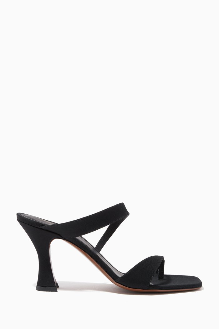 

Sika 80 Sandals in Grosgrain, Black