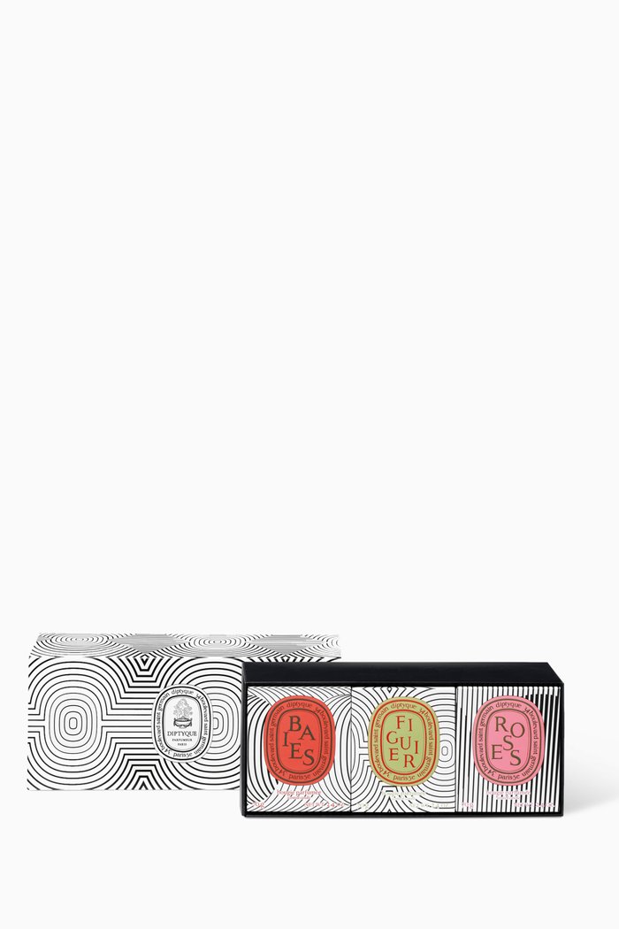 Bougies Candle Limited Edition, Set of Three, Multicolour