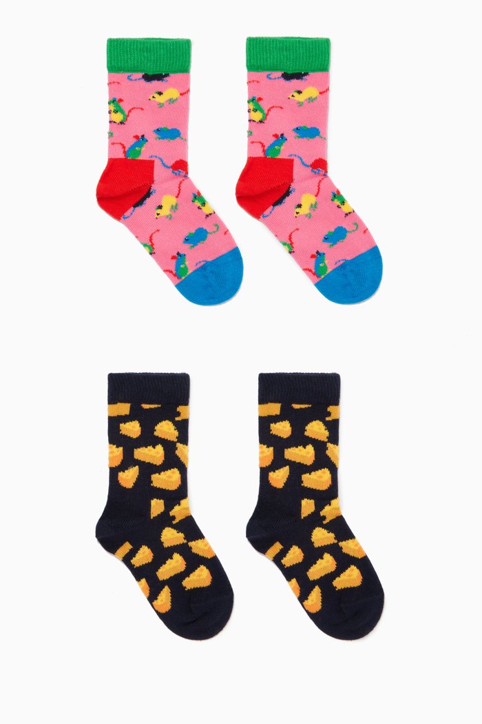 

Mouse Socks, Set of 2, Multicolour