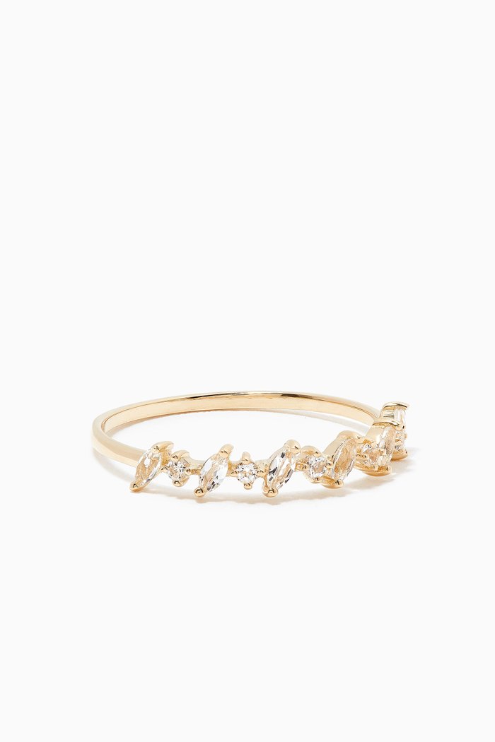 

Tiara Topaz Band in 14kt Yellow Gold