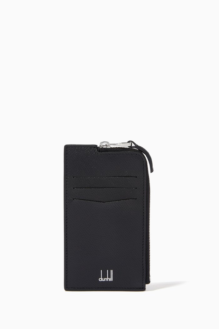 

Cardogan Zip Card Case in Leather, Black