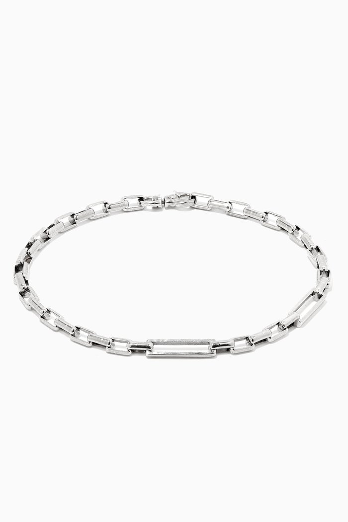 

Box Chain Bracelet in Sterling Silver