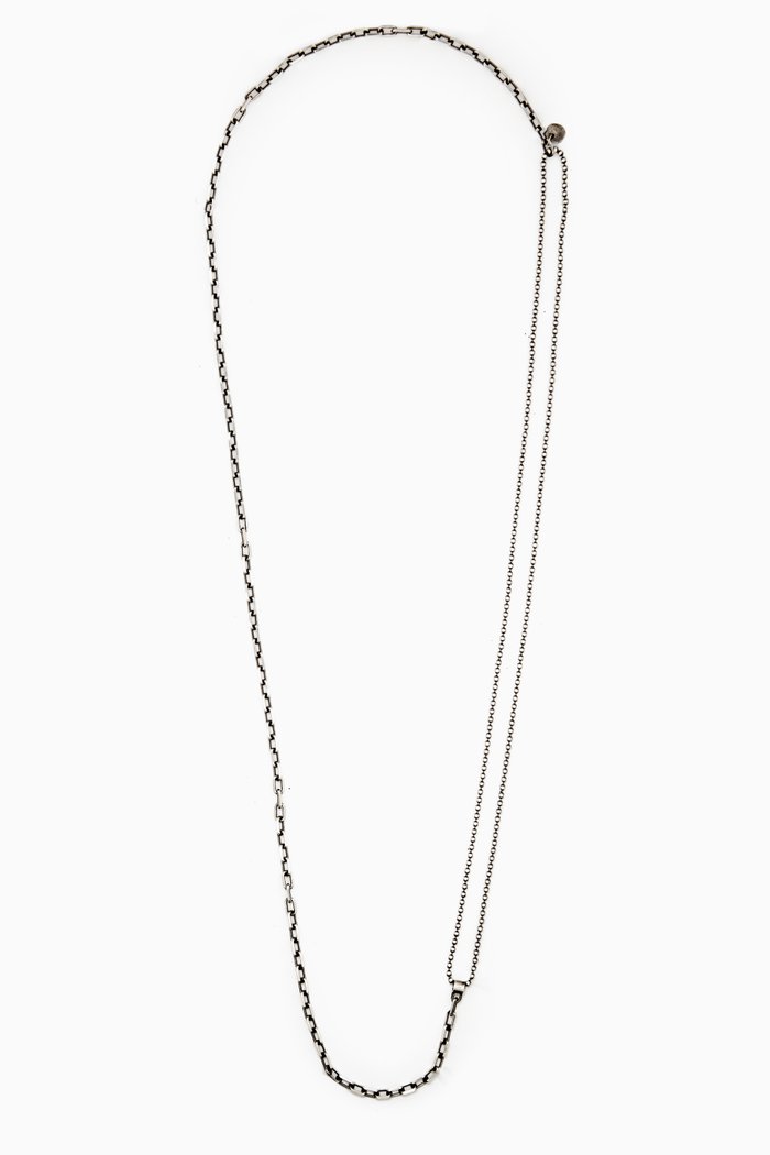

Double-Wrap Ball Chain Necklace in Sterling Silver