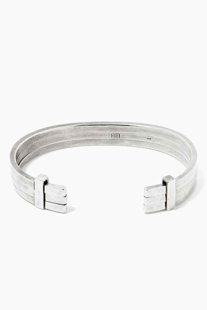 

Mobile Triple Cuff in Sterling Silver